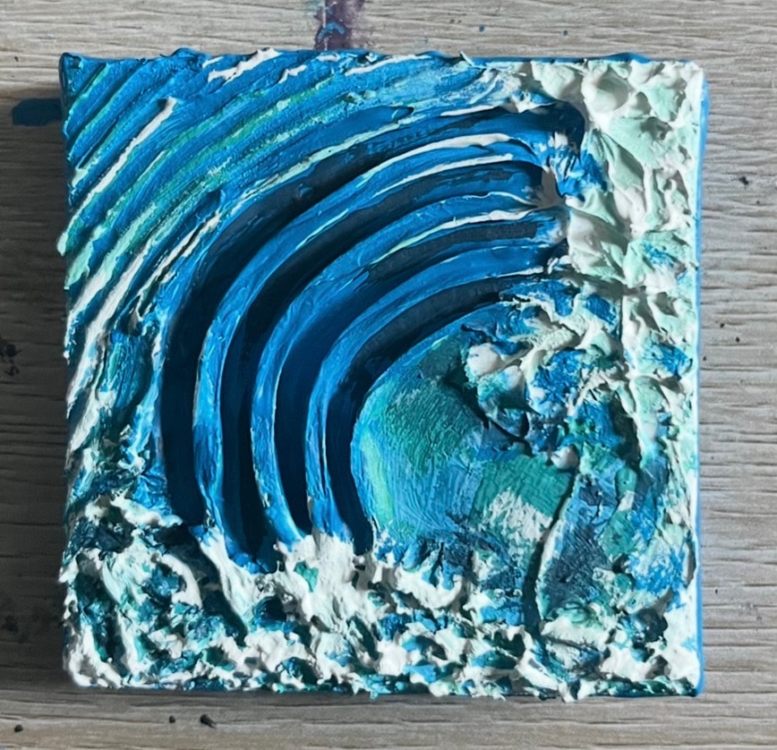 Small Paintings for Sale: Original Caulk Art Miniatures by Jay the Painter